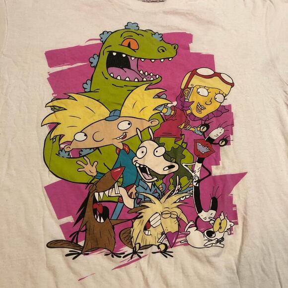 Nickelodeon, ‘Best of The 90’s’ Double Print Graphic Tee - Picture 2 of 5